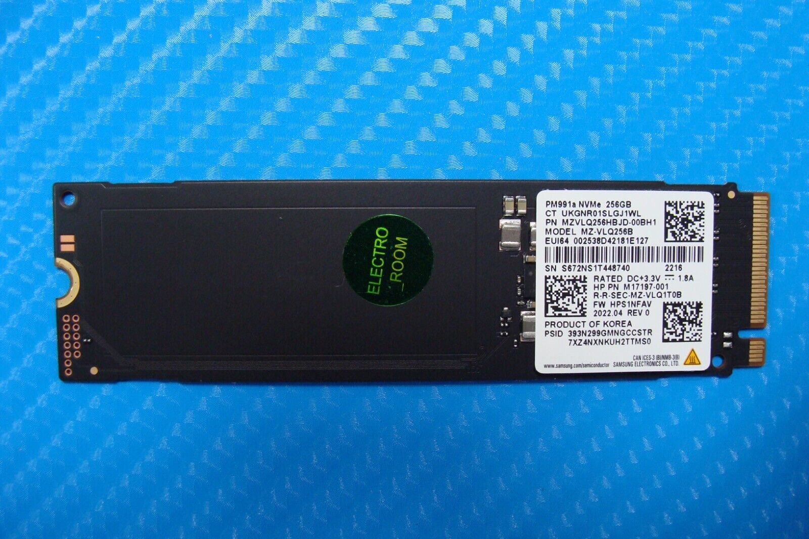 HP 15-dy2791wm Samsung 256GB M.2 NVMe SSD Solid State Drive MZVLQ256HB