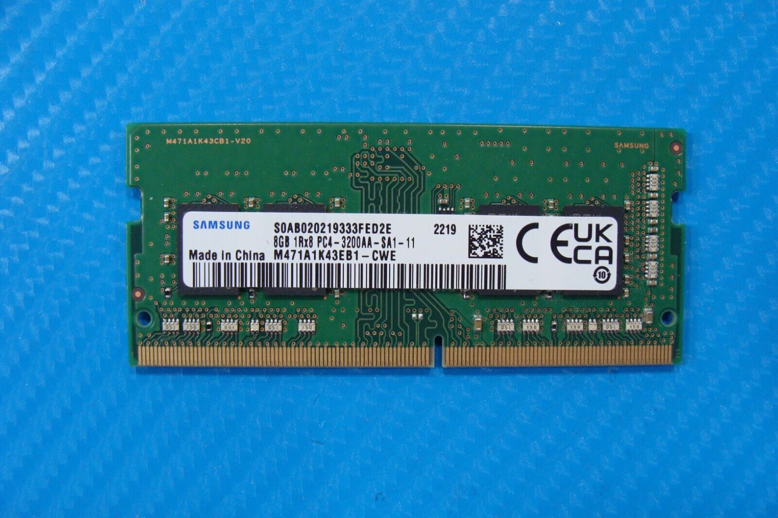 HP 15-dy4013dx Samsung 8GB 1Rx8 PC4-3200AA Memory RAM SO-DIMM M471A1K43EB1- CWE