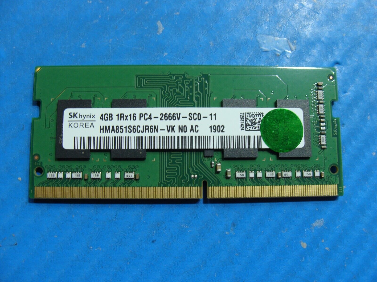 Dell G5 5590 SK Hynix 4GB 1Rx16 PC4-2666V SO-DIMM Memory RAM HMA851S6C