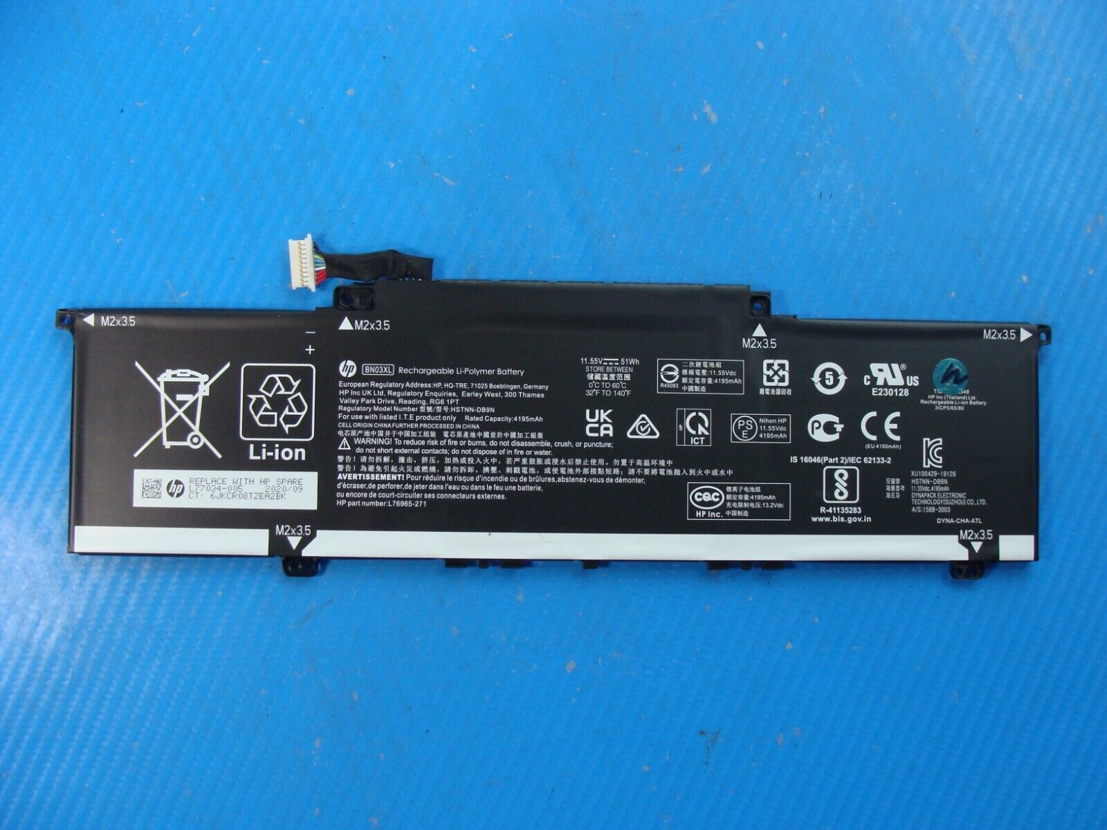 Genuine HP EliteBook 830 G7 Battery 53 Wh 11.55V