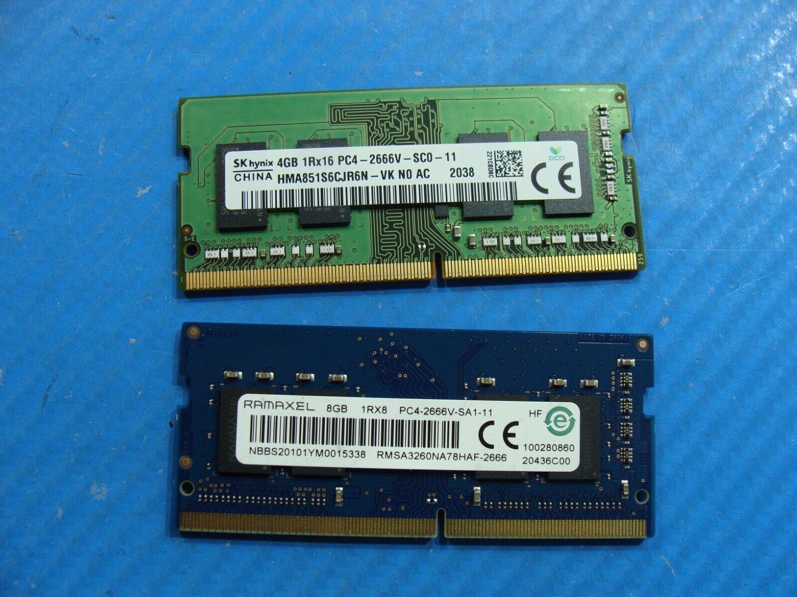 HP 15-dy1079ms SK Hynix+Ramaxel 12GB 4GB+8GB Memory RAM SO-DIMM HMA851