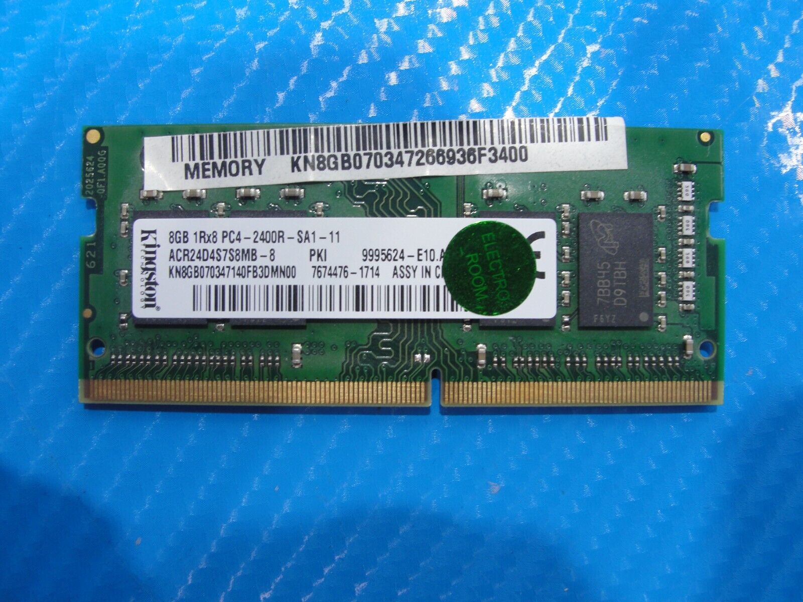 Acer G3-572-72YF Kingston 8GB 1Rx8 PC4-2400R Memory RAM SO-DIMM