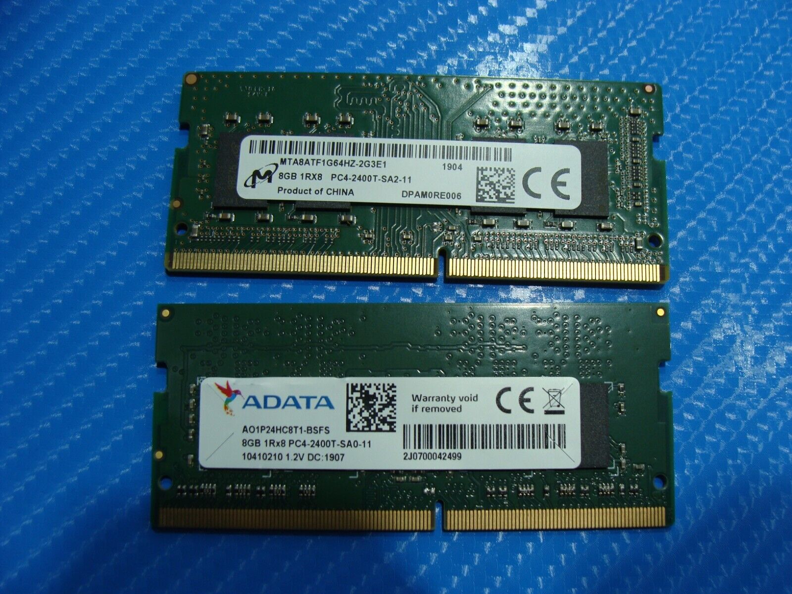 Dell 7490 ADATA 16GB (2x8GB) 1Rx8 PC4-2400T SO-DIMM Memory RAM AO1P24H