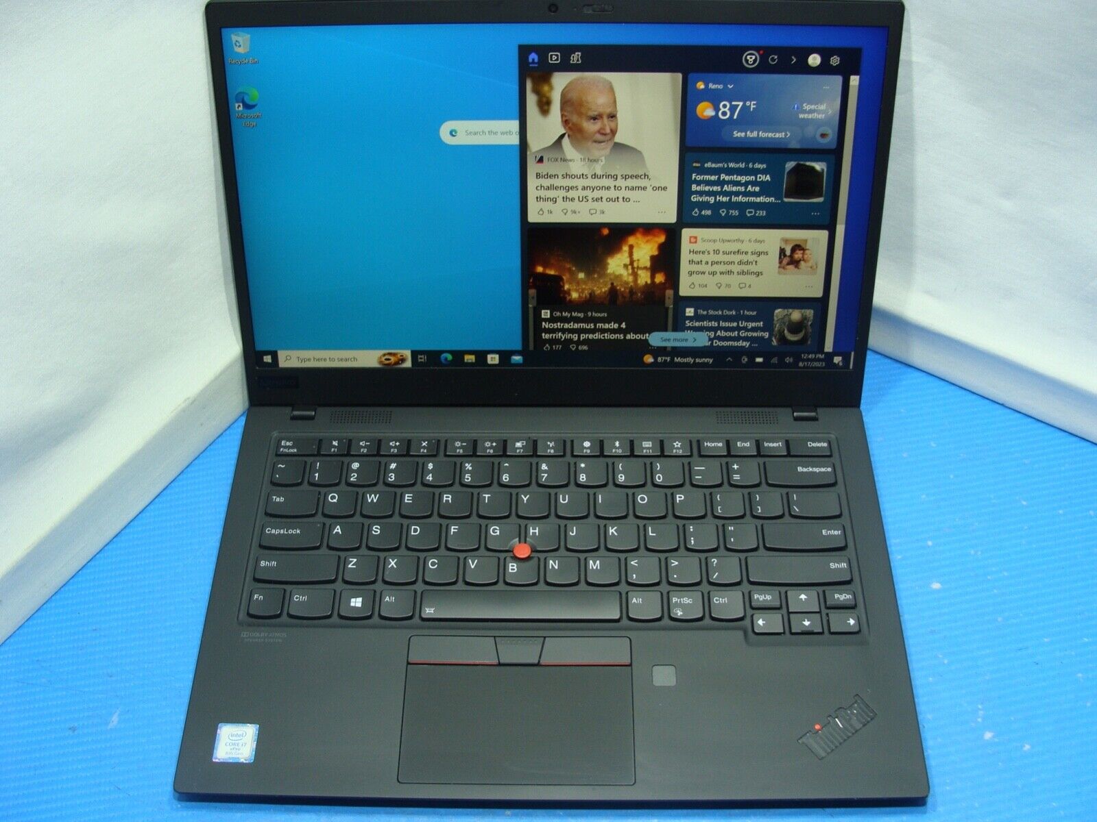 GRADE A+ FHD TOUCH Lenovo ThinkPad X1 Carbon 7 GEN i7-8665U 16GB 512GB