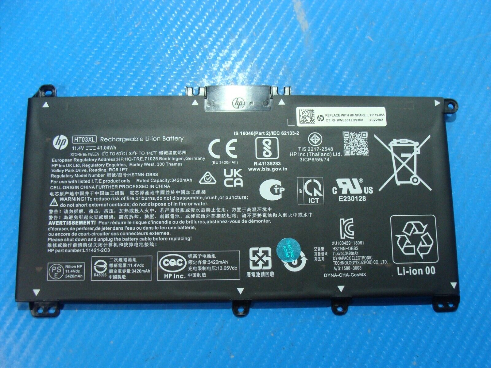 Genuine HP EliteBook 830 G7 Battery 53 Wh 11.55V