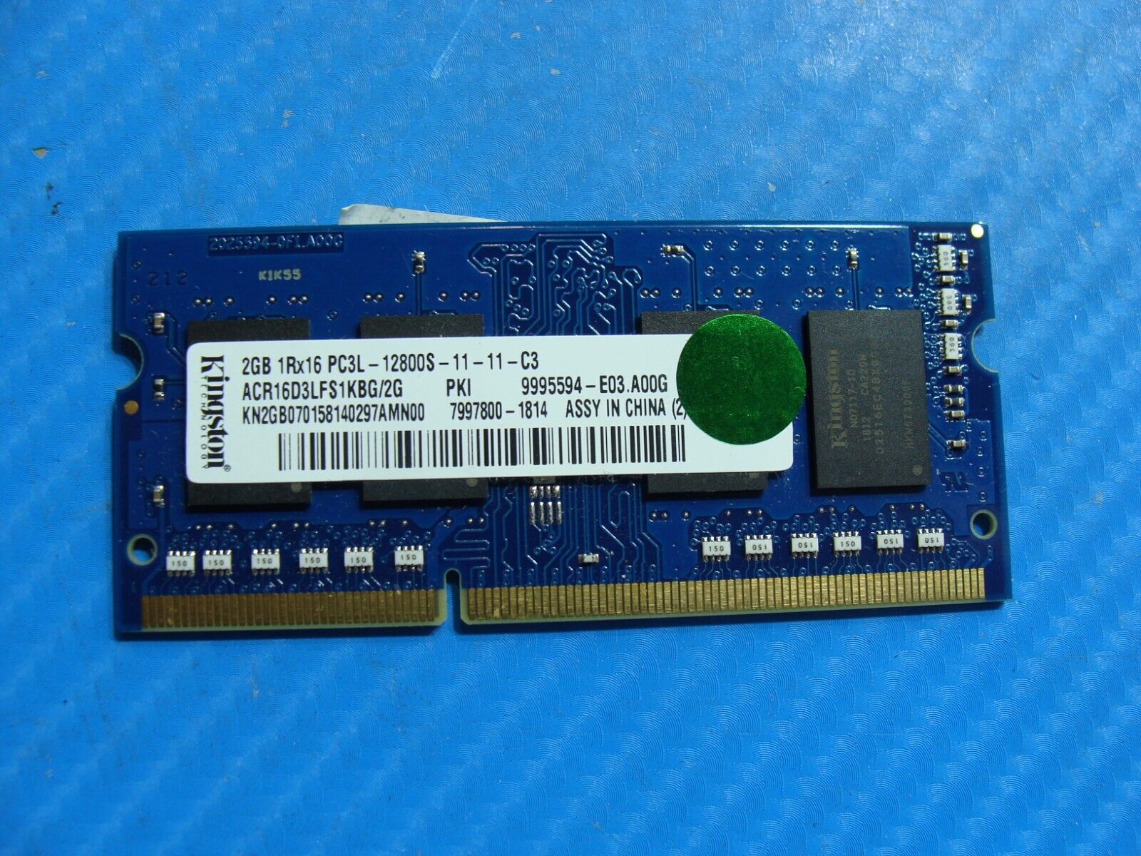 Acer E5-576-392H Kingston 2GB PC3L-12800S SO-DIMM Memory RAM  ACR16D3LFS1KBG/2G