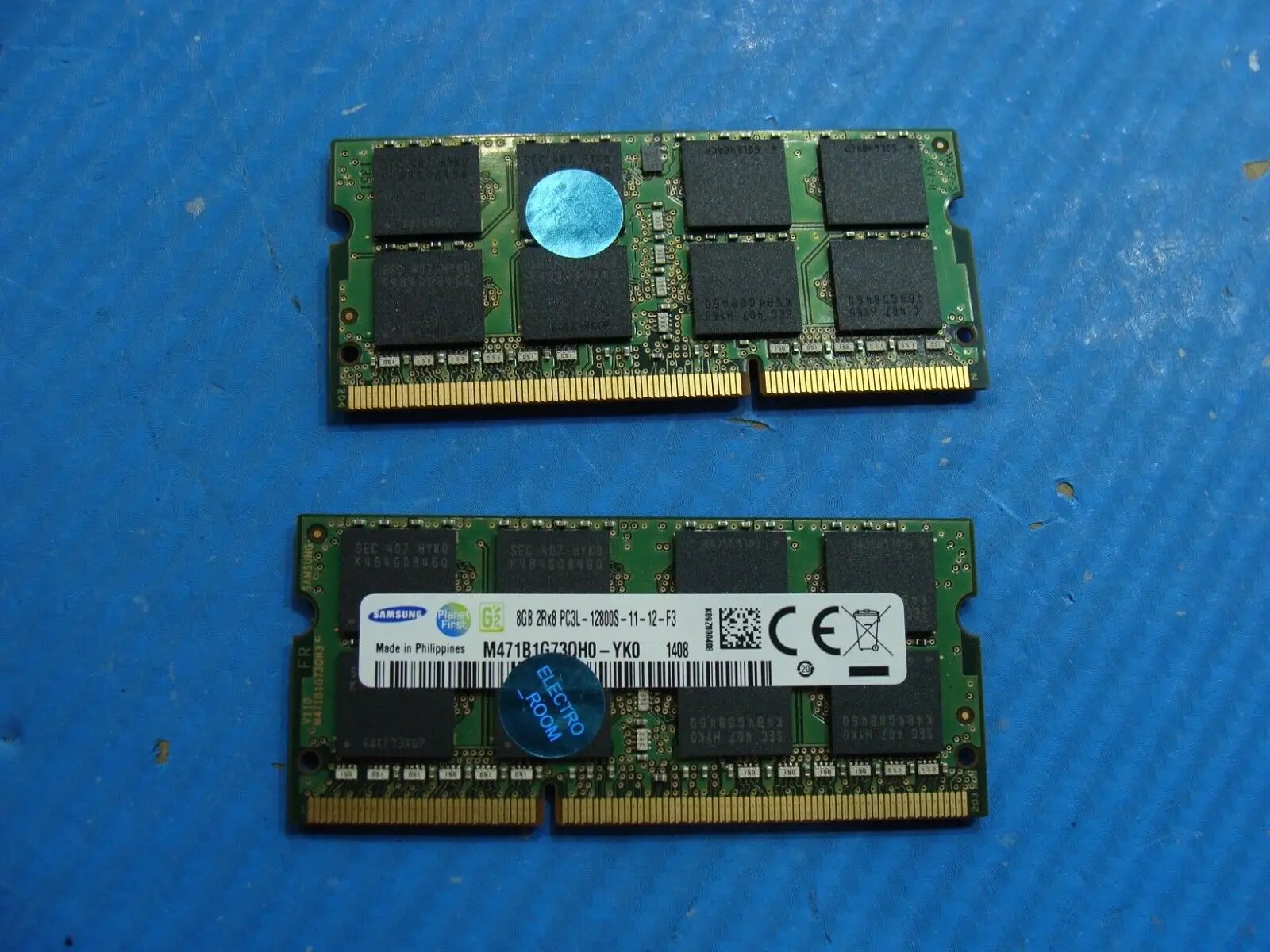 8Go RAM PC Portable SODIMM SAMSUNG M471B1G73QH0-YK0 PC3L-12800S