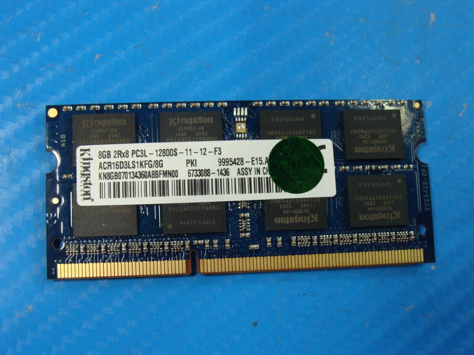 8Go RAM PC Portable SODIMM Kingston ACR16D3LS1KFG/8G PC3L-12800S