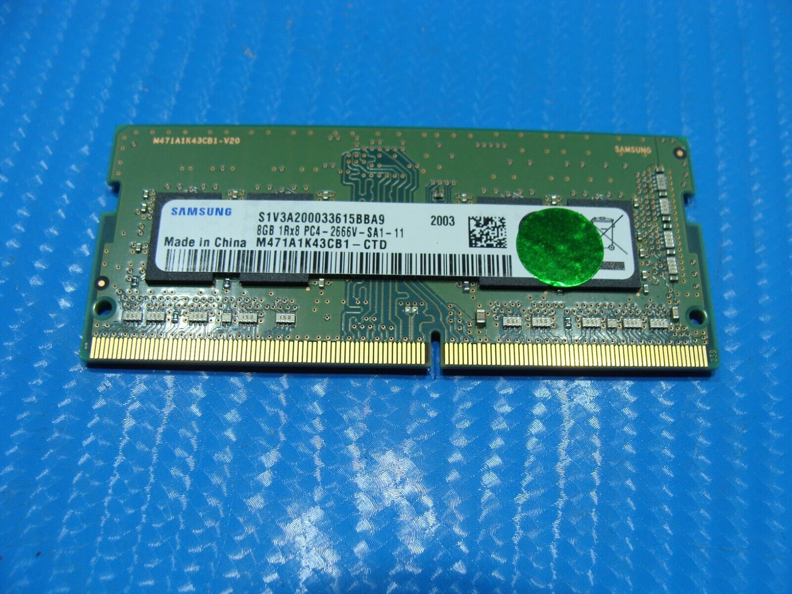 HP 15-ef1001ds So-Dimm Samsung 8GB Memory RAM PC4-2666V