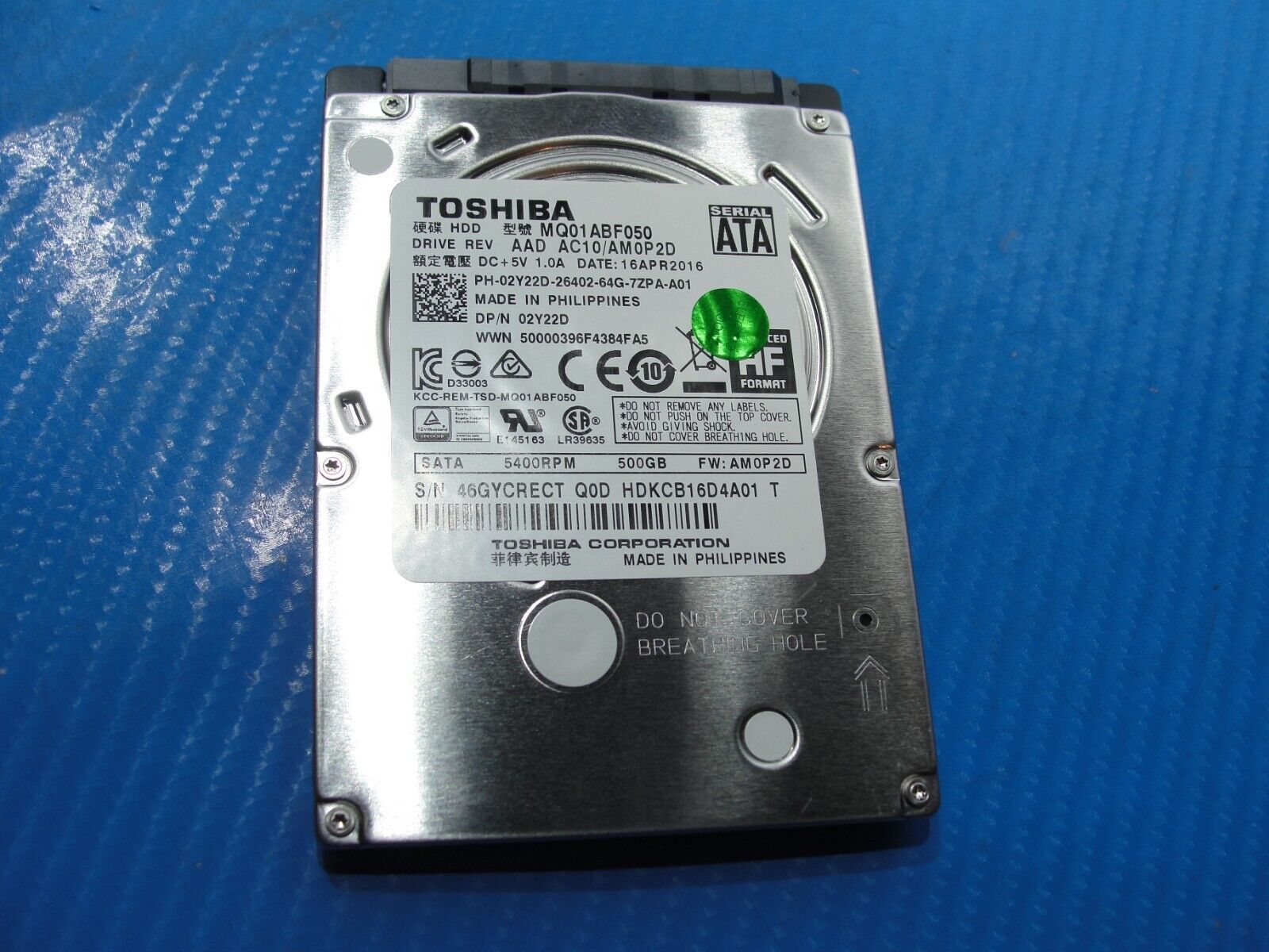 Dell 15 5555 Toshiba 500GB SATA 2.5