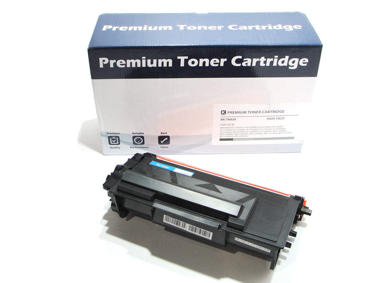 Compatible Brother TN850 (TN850, TN820) Toner Cartridge Replacement, Black 8K High Yield