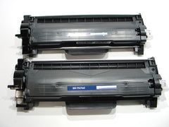 TN730 TN760 Brother Toner Cartridge: 2 Pack High Yield Black Compatible