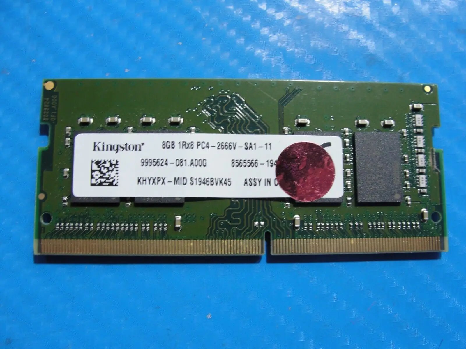 Dell 5500 Kingston 8GB 1Rx8 PC4-2666V Memory RAM SO-DIMM KHYXPX-MID