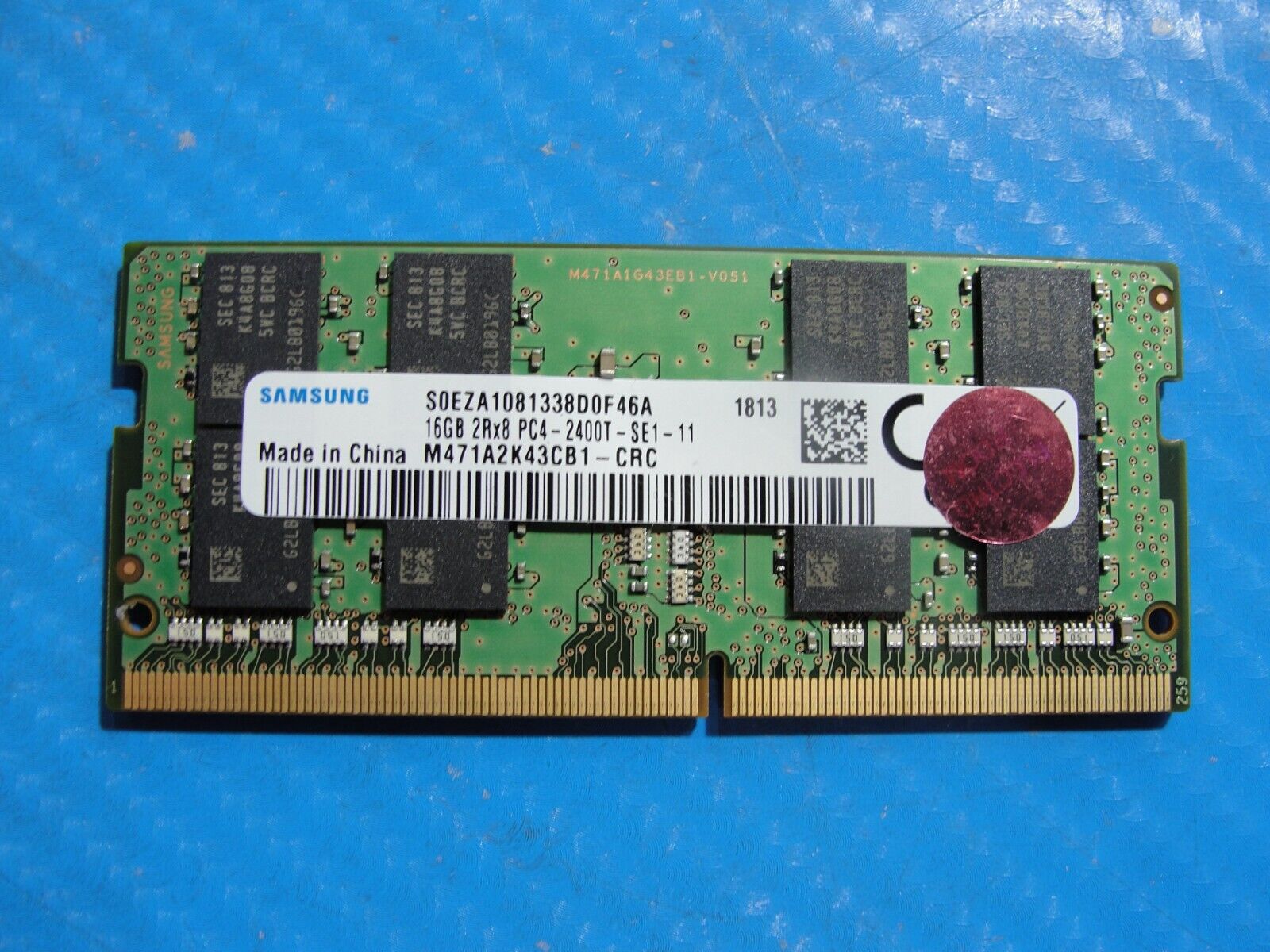 Dell 17 5770 Samsung 16GB 2Rx8 PC4-2400T SO-DIMM Memory RAM M471A2K43CB1-CRC