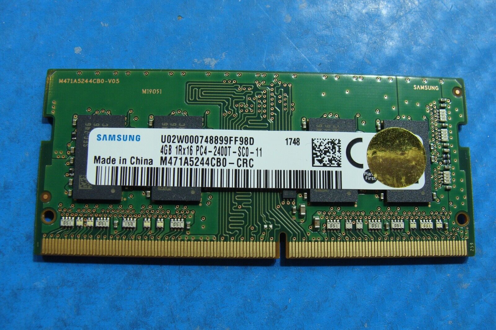 HP 17-bs051od Samsung 4GB 1Rx16 PC4-2400T Memory RAM SO-DIMM M471A5244CB0-CRC