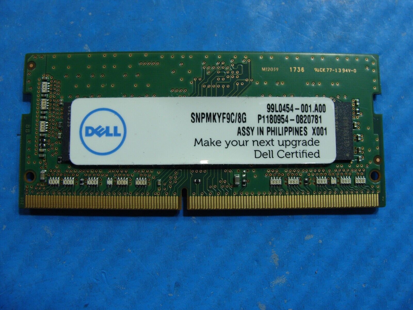 Dell 5580 Samsung 8GB 1Rx8 PC4-2400T Memory RAM SO-DIMM M471A1K43BB1-CRC