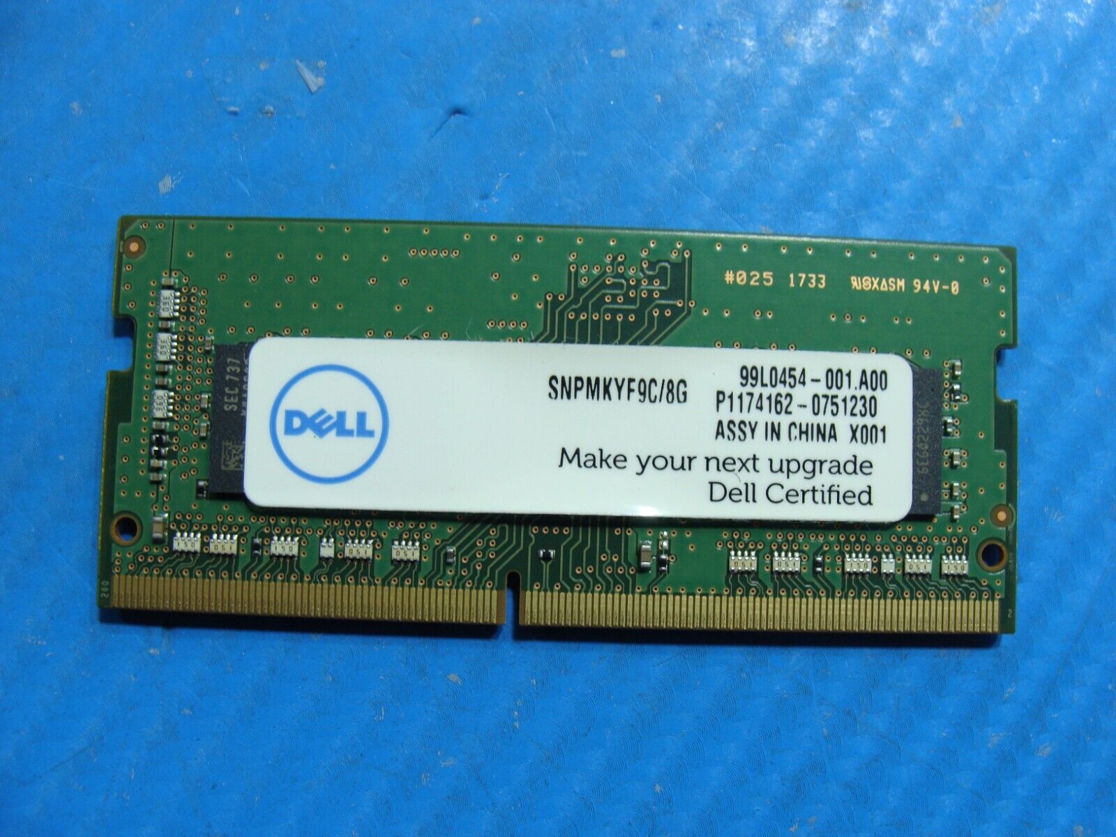 Dell 5580 Samsung 8GB 1Rx8 PC4-2400T Memory RAM SO-DIMM M471A1K43BB1-CRC