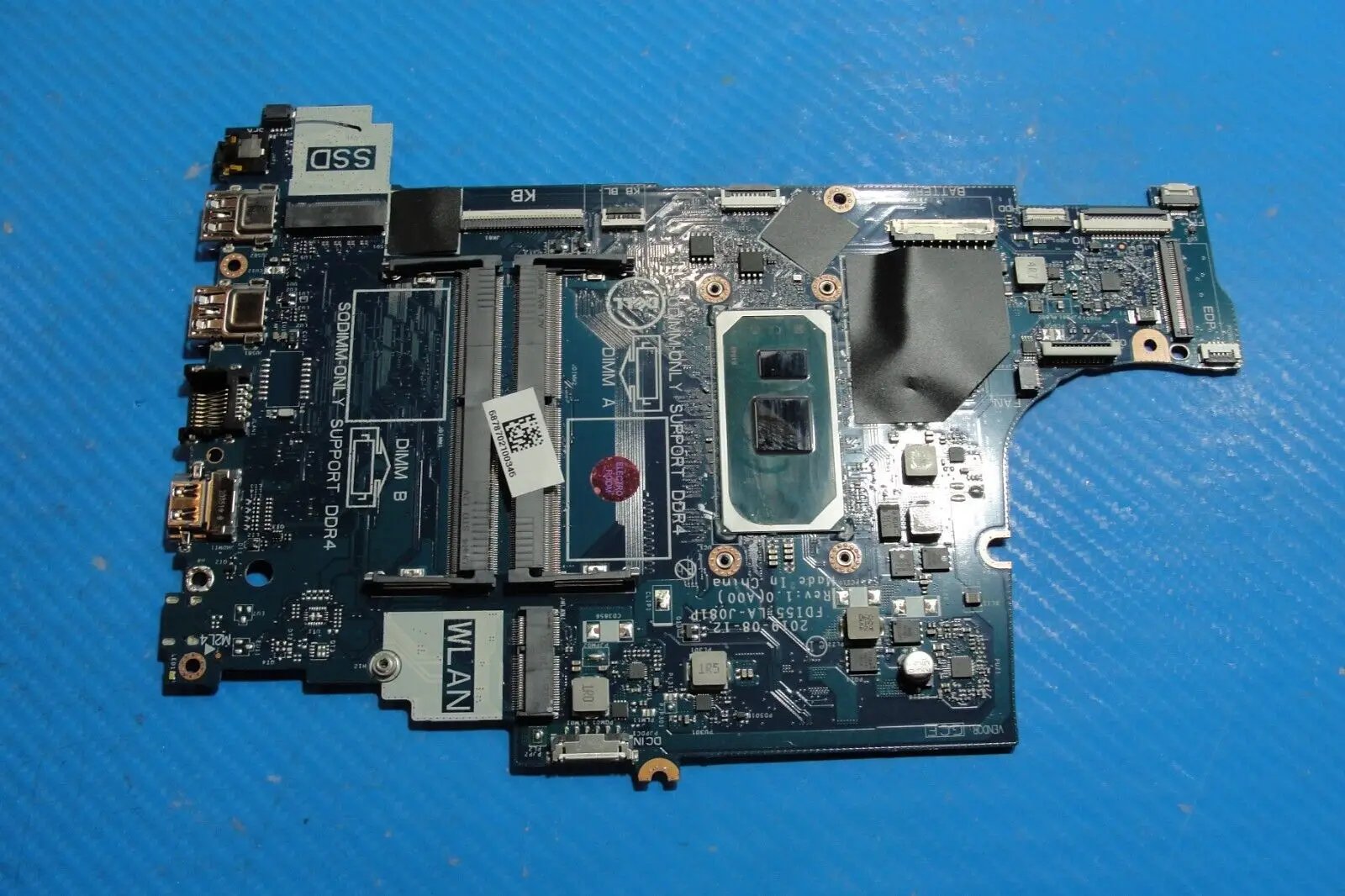 Dell Inspiron 15.6” 5593 OEM Intel i5-1035G1 1.0GHz Motherboard LA-J081P 47MF0