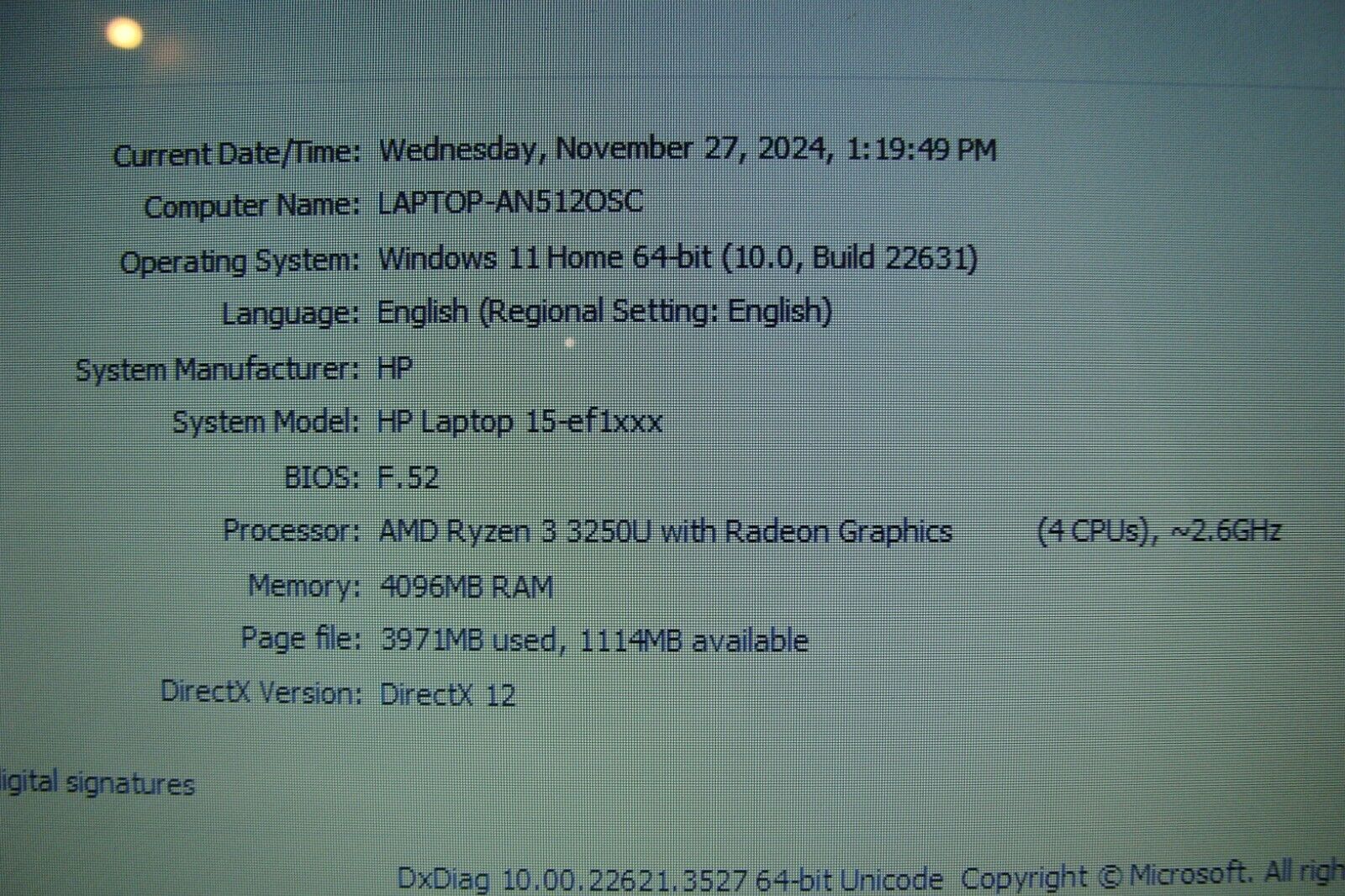 HP Laptop 15-ef1041nr 15.6