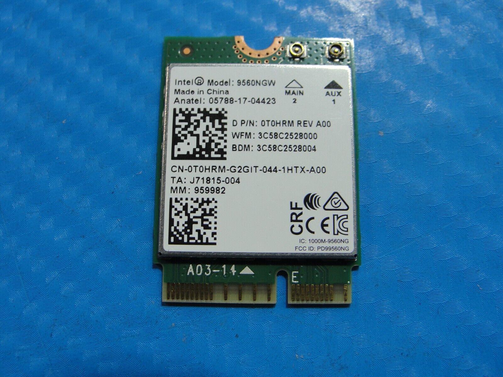 Dell Latitude 14” 5400 Genuine Laptop Wireless WiFi Card 9560NGW T0HRM