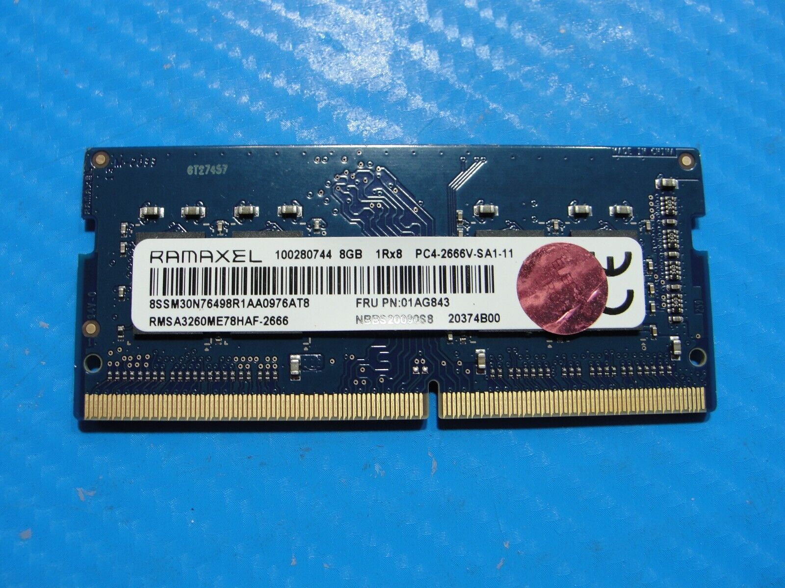 Lenovo E14 Gen 1 Ramaxel 8GB PC4-2666V Memory RAM SO-DIMM RMSA3260ME78HAF-2666