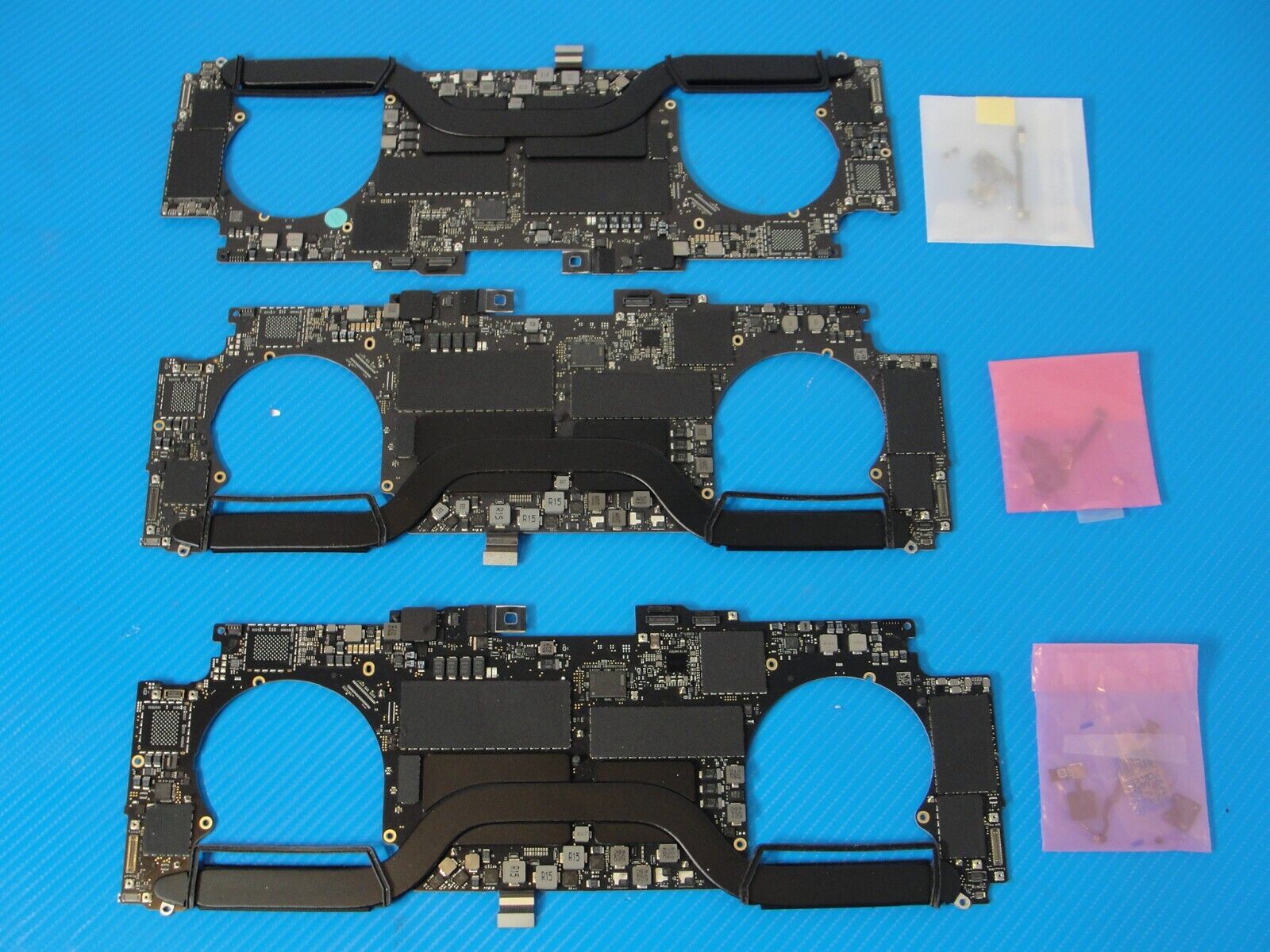 LOT 3x MacBook Pro A1990 15 2019 i7 2.6 16GB 555X 256 Logic Board 661-12871 ASIS