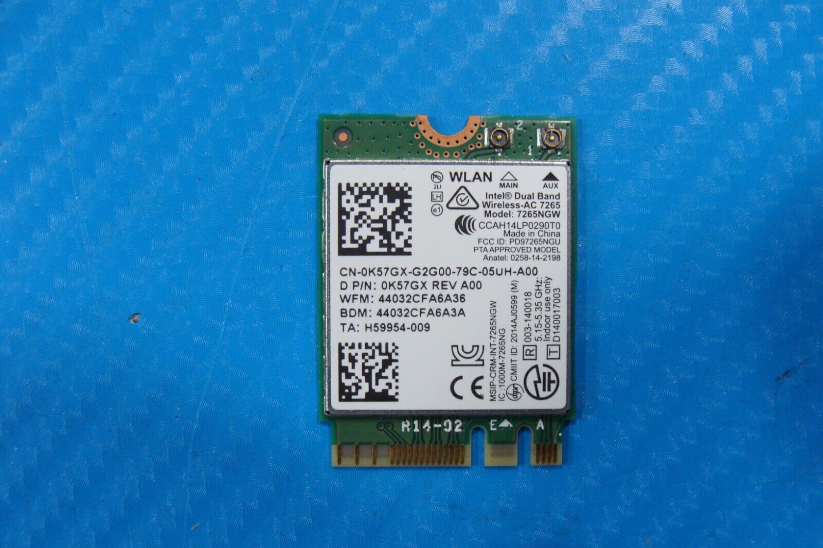 Dell Inspiron 13.3” 13 7373 2-in-1 OEM Laptop Wireless WiFi Card 7265NGW K57GX