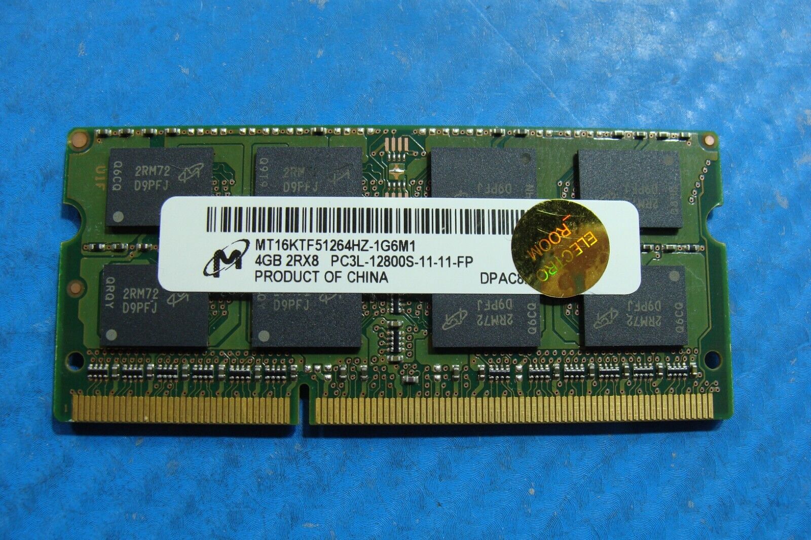 HP G7 Series Micron 4GB 2Rx8 PC3L-12800S Memory RAM SO-DIMM MT16KTF51264HZ-1G6M1