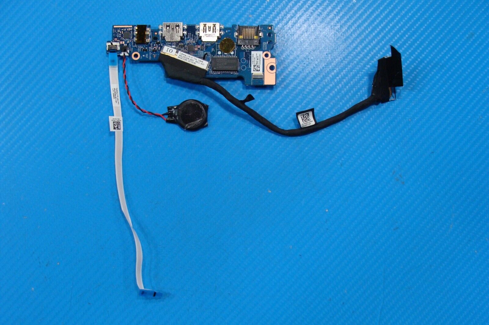 Dell Latitude 15.6” 3520 USB Audio Ethernet Card Reader Board w/Cables KRF11