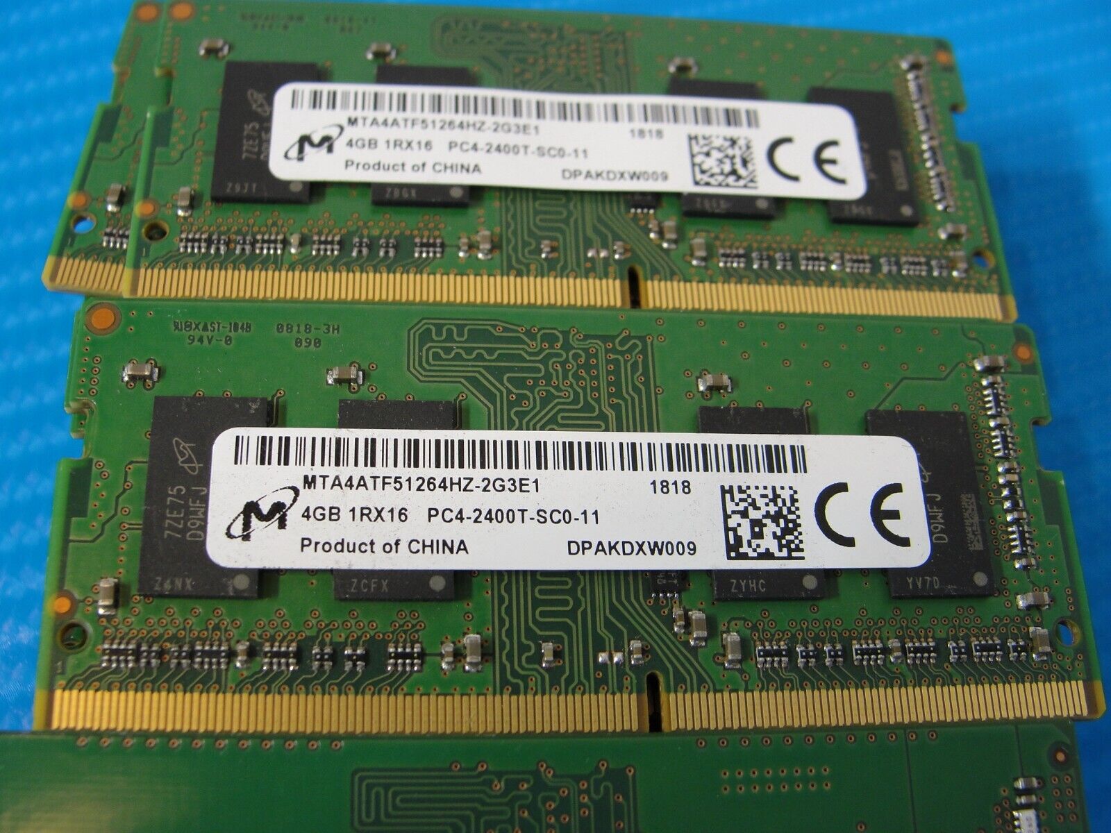 LOT of 52 4GB PC4-2400 DDR4 DDR4 Memory RAM SKHynix Micron