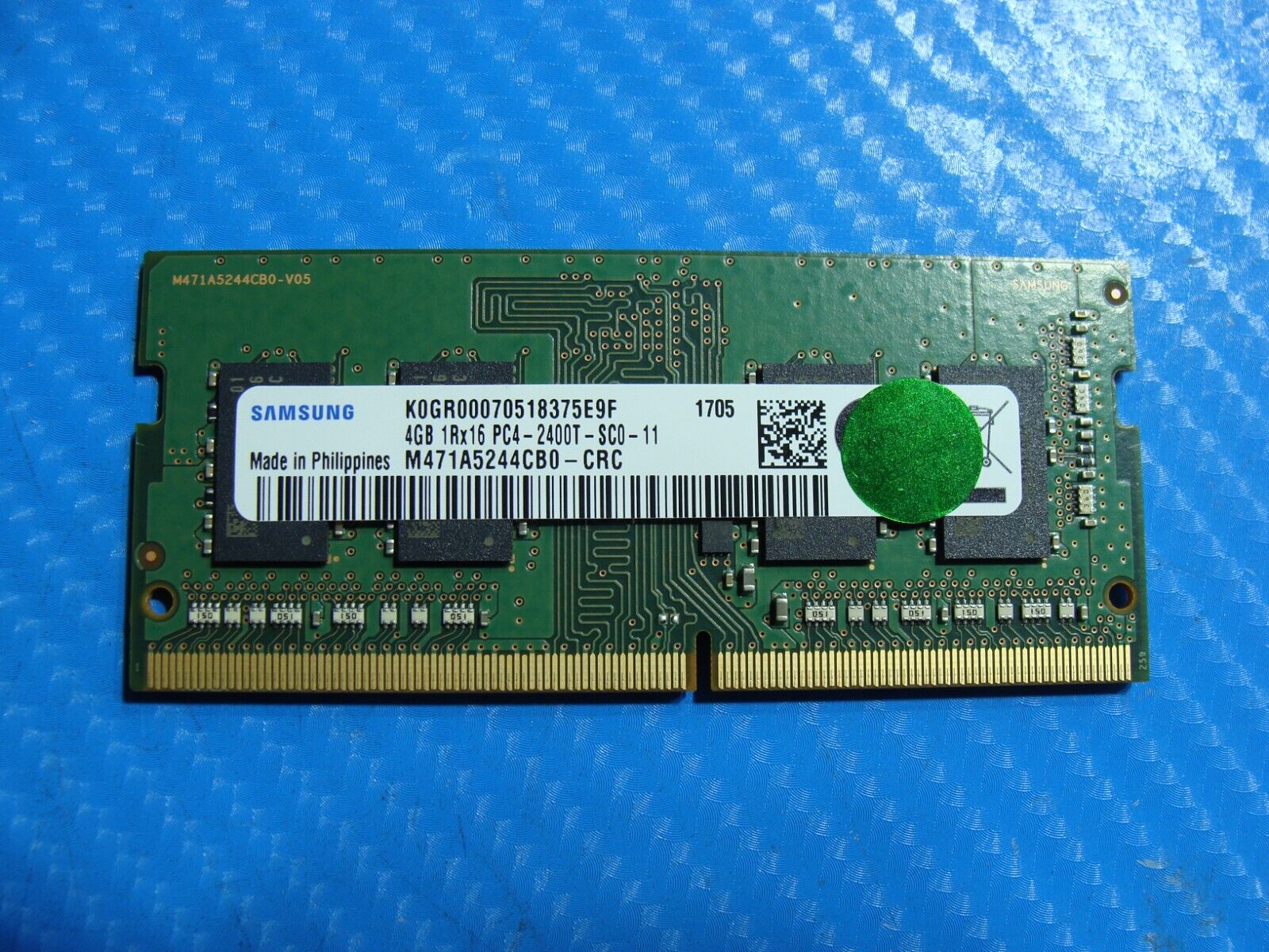 Lenovo T460s So-Dimm Samsung 4Gb Memory Ram PC4-2400T M471A5244CB0-CRC