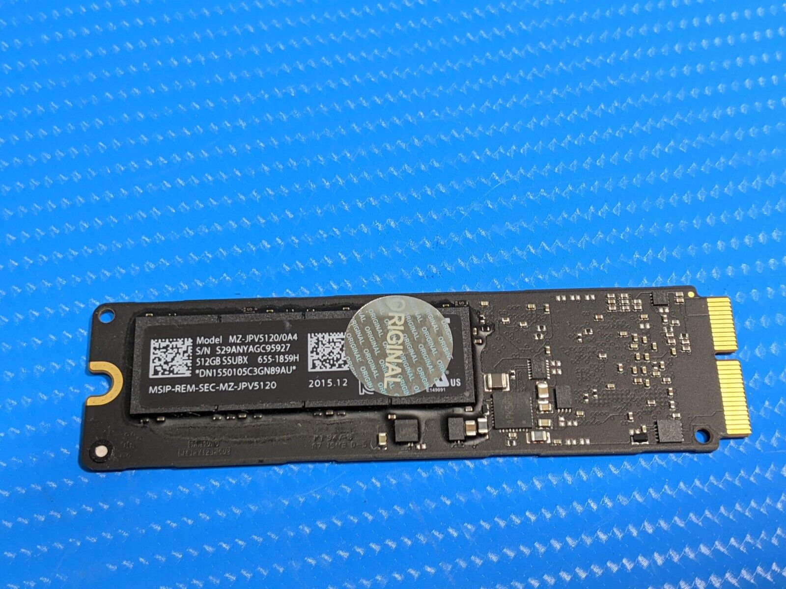 MacBook Pro A1398 Samsung 512GB SSD Solid State Drive MZ-JPV5120/0A4 655-1859H