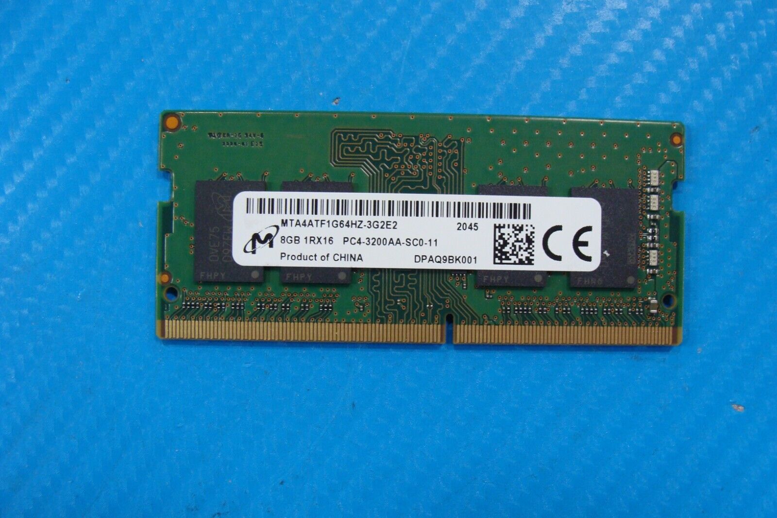 HP 15-ef0025wm Micron 8GB 1Rx16 PC4-3200A Memory RAM SO-DIMM MTA4ATF1G64HZ-3G2E2