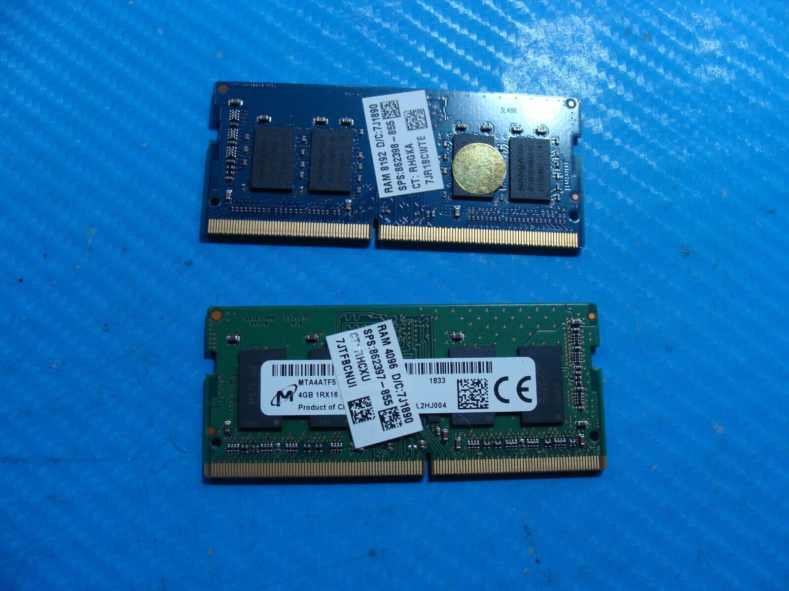 HP 15-da0034cl Ramaxel 12GB (4GB + 8GB) Memory RAM SO-DIMM RMSA3260NA78HAF-2400