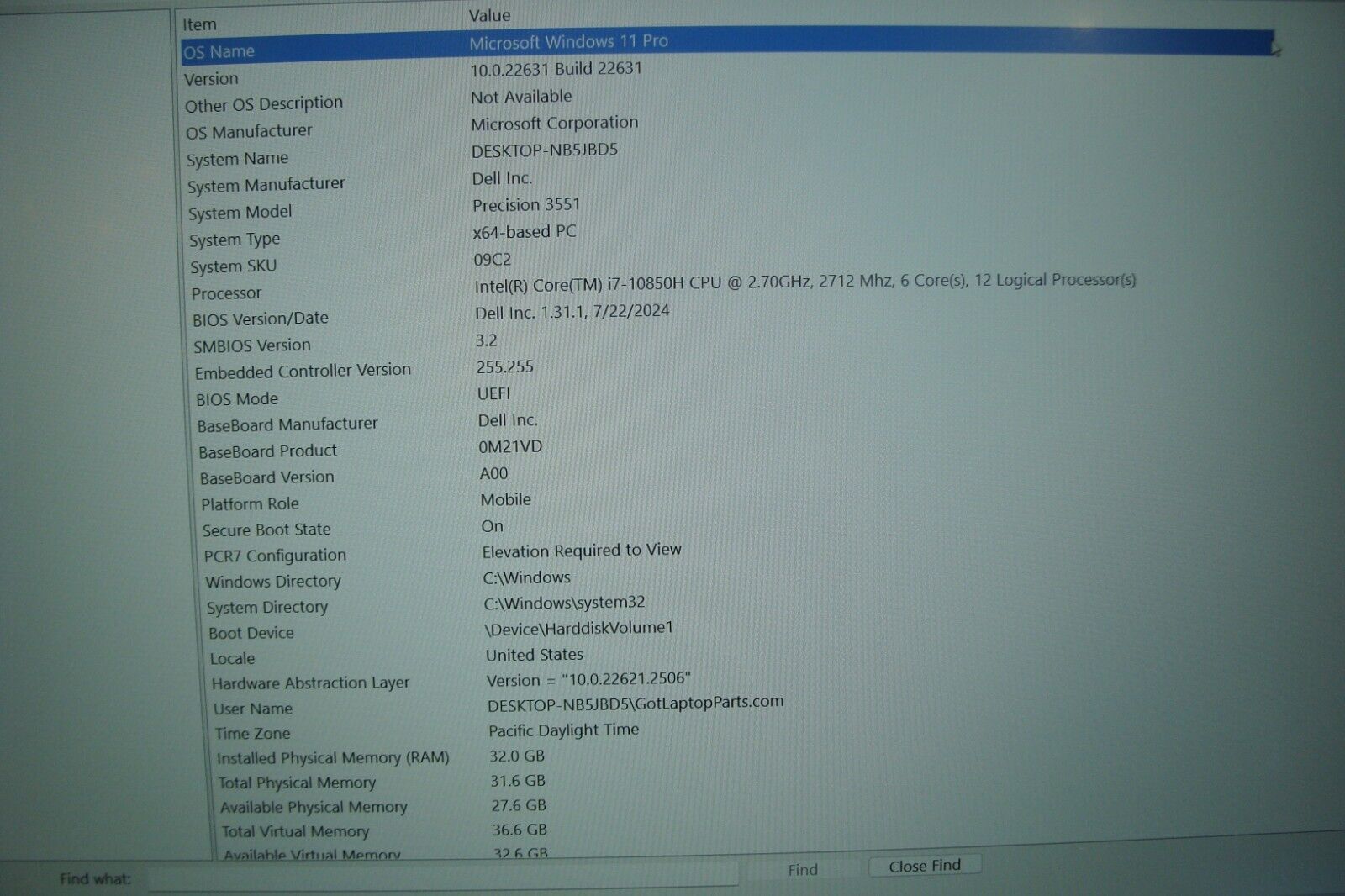 Dell Precision 3551 15.6