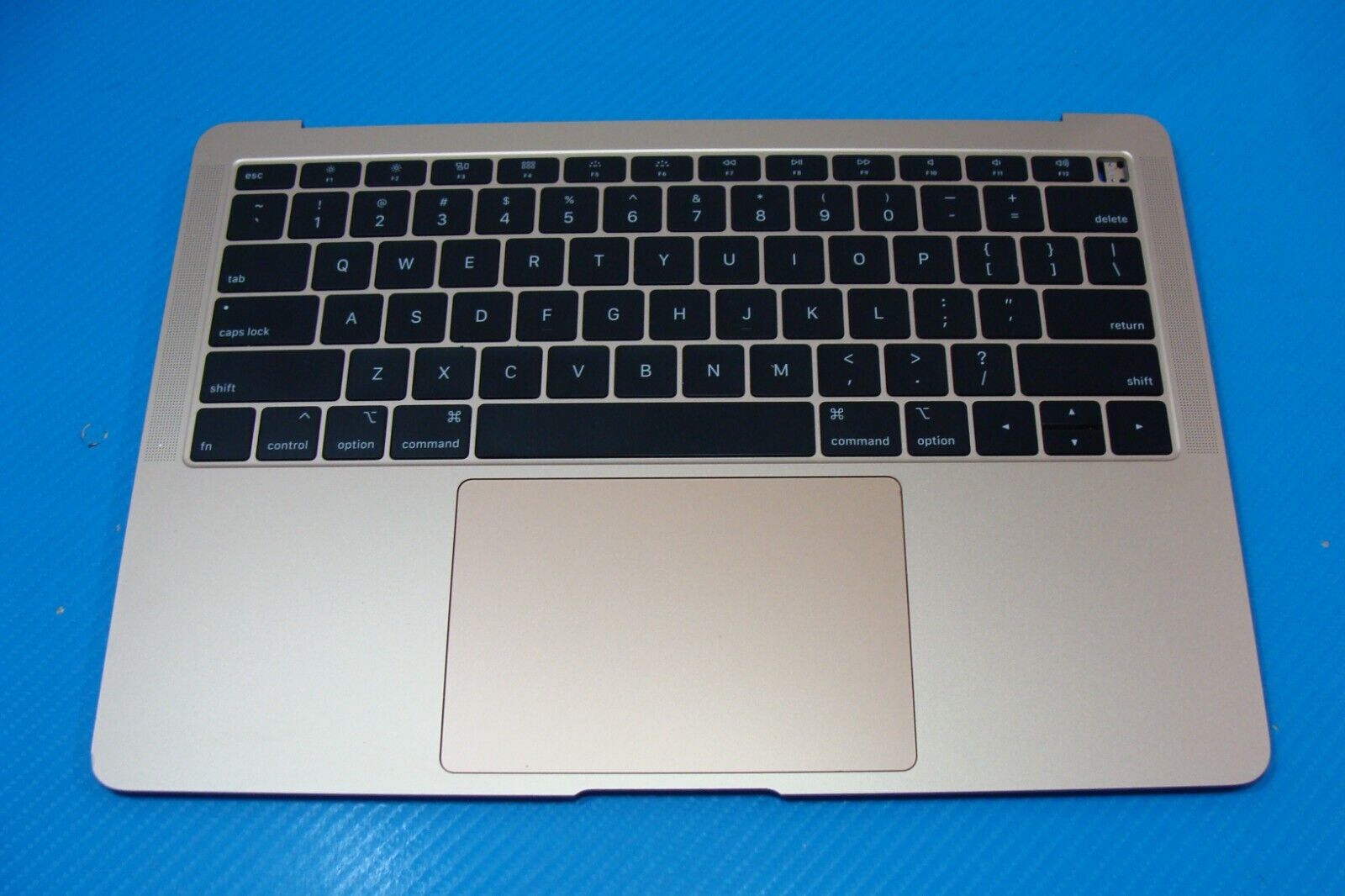 MacBook Air 13 A1932 Mid 2019 MVFM2LL Top Case Palmrest w/Battery Gold 661-12594