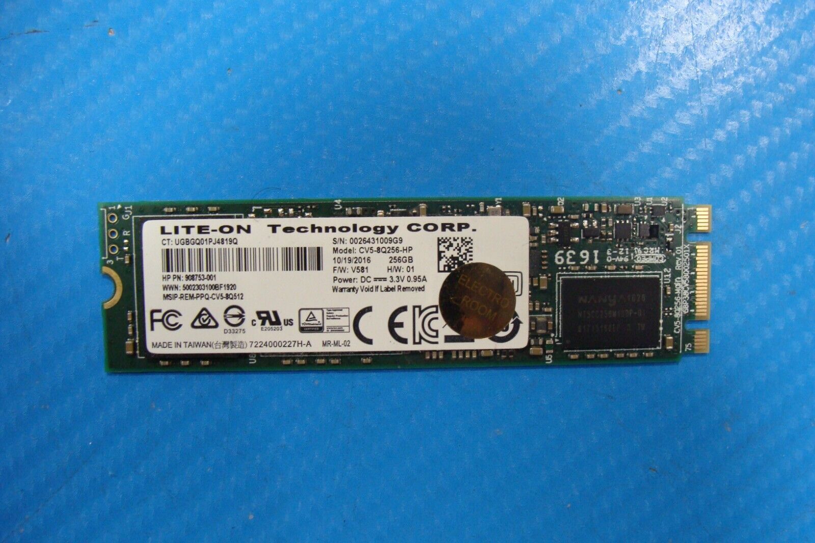 HP 15-ap012dx Lite-on 256GB SATA M.2 Solid State Drive CV5-8Q256-HP 908753-001