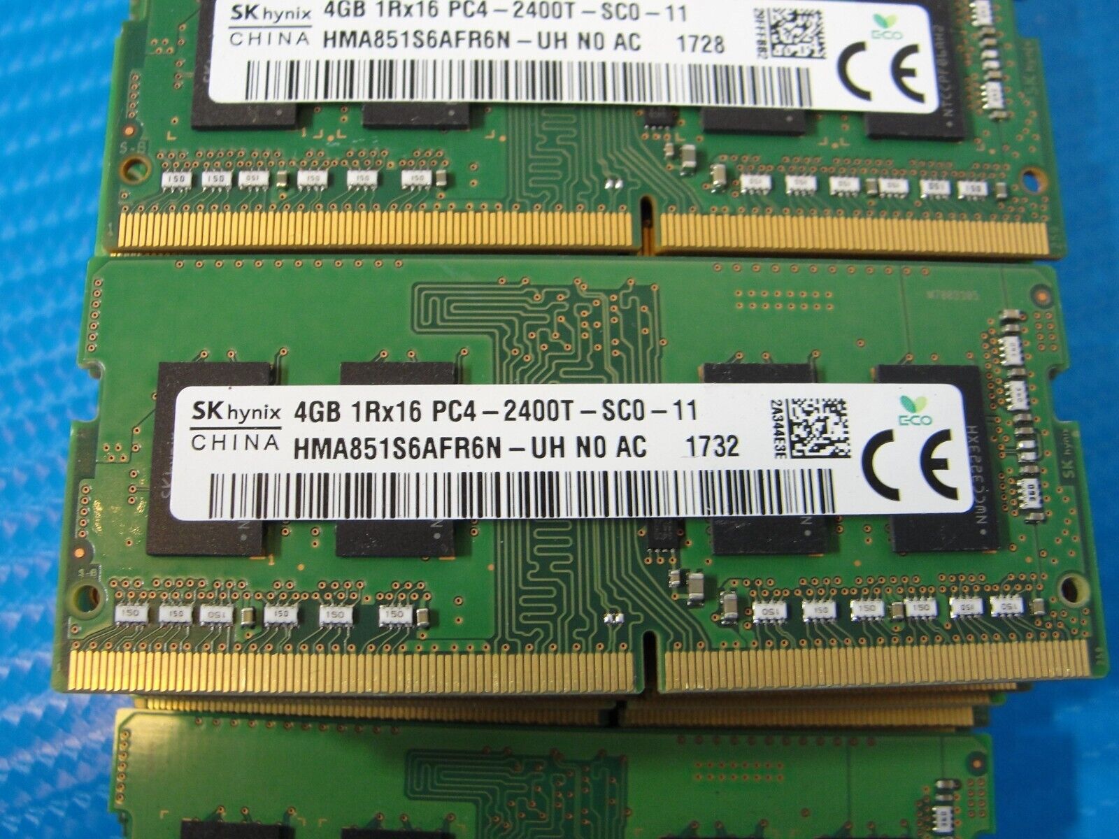 LOT of 52 4GB PC4-2400 DDR4 DDR4 Memory RAM SKHynix Micron