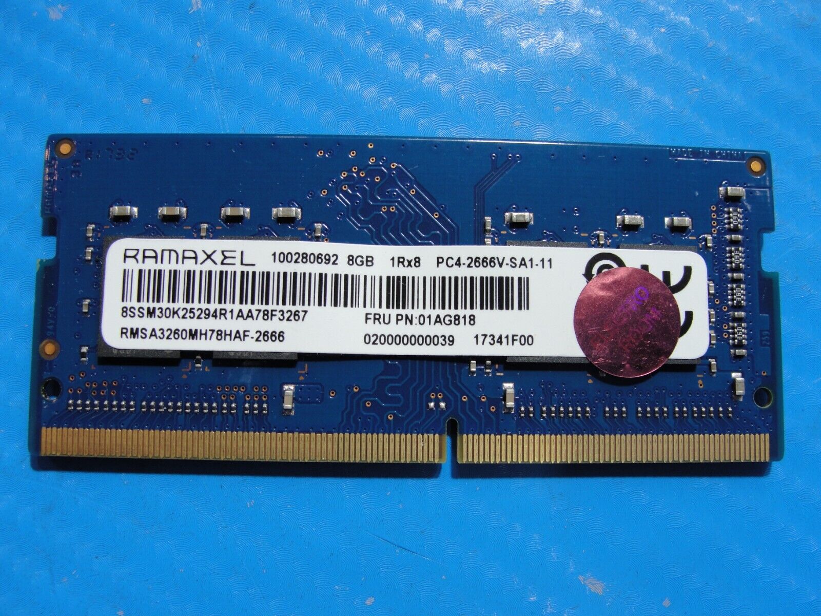 Lenovo 320-15IKB Ramaxel 8GB PC4-2666V Memory RAM SO-DIMM RMSA3260MH78HAF-2666