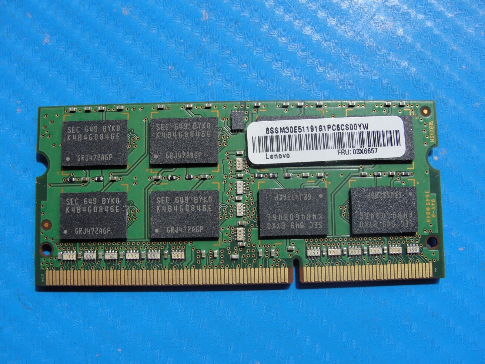 Lenovo T460 20FN Samsung 8GB 2Rx8 PC3L-12800 Memory RAM SO-DIMM M471B1G73EB0-YK0