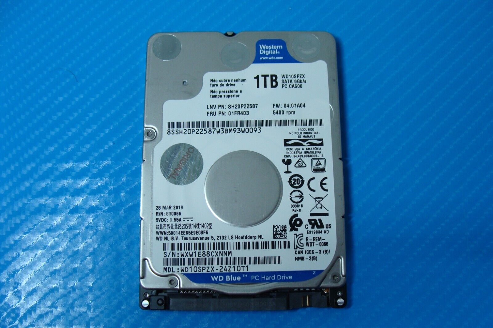 Lenovo 330-15IKBR Western Digital 1TB SATA 2.5