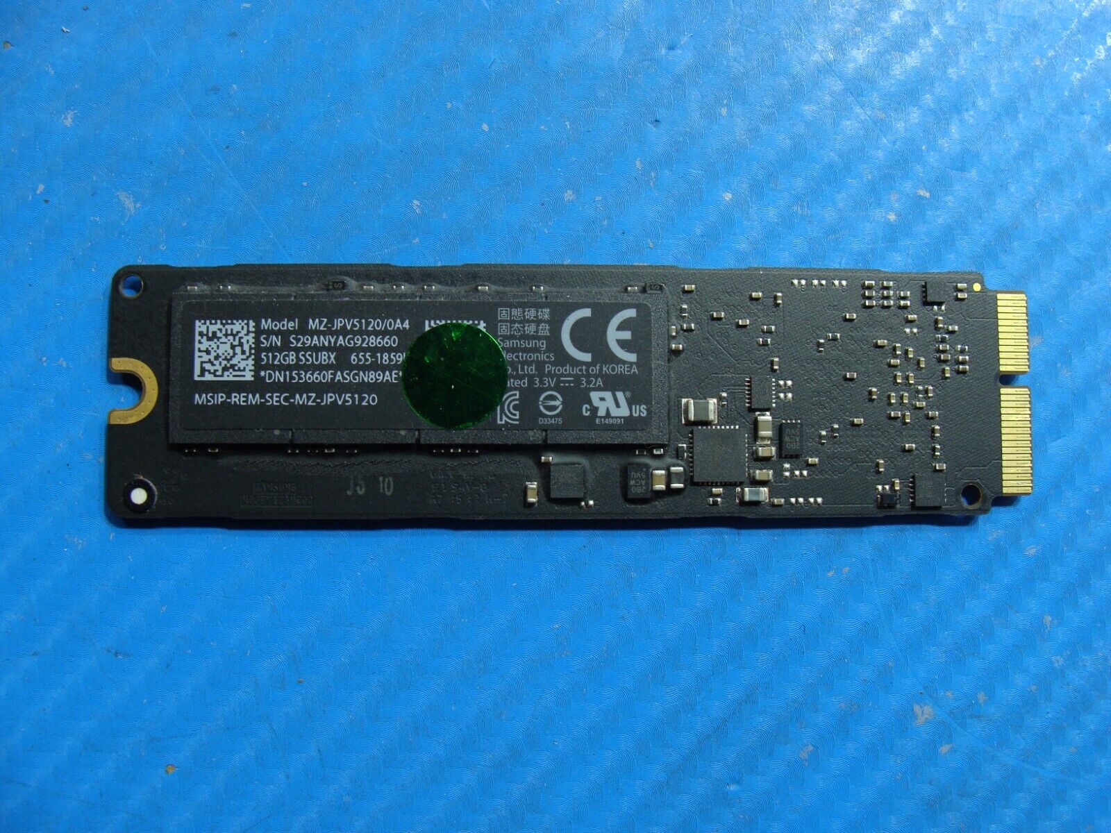 MacBook Pro A1398 Samsung 512GB SSD Solid State Drive MZ-JPV5120/0A4 661-02530