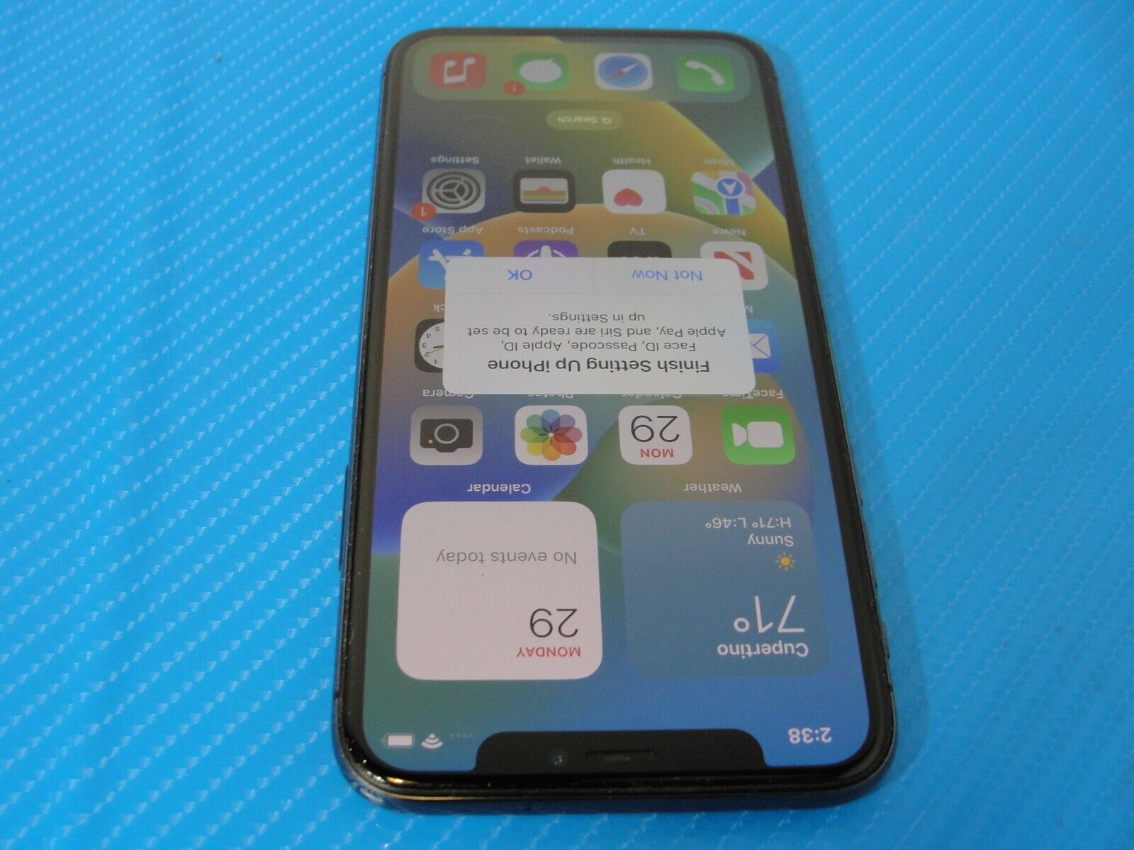 Apple iPhone X 64GB Unlocked Black MQCK2LL/A /WORKS GOOD /READ