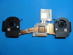 Dell Precision 7740 17.3" Genuine Laptop CPU Cooling Fans w/Heatsink FHD64