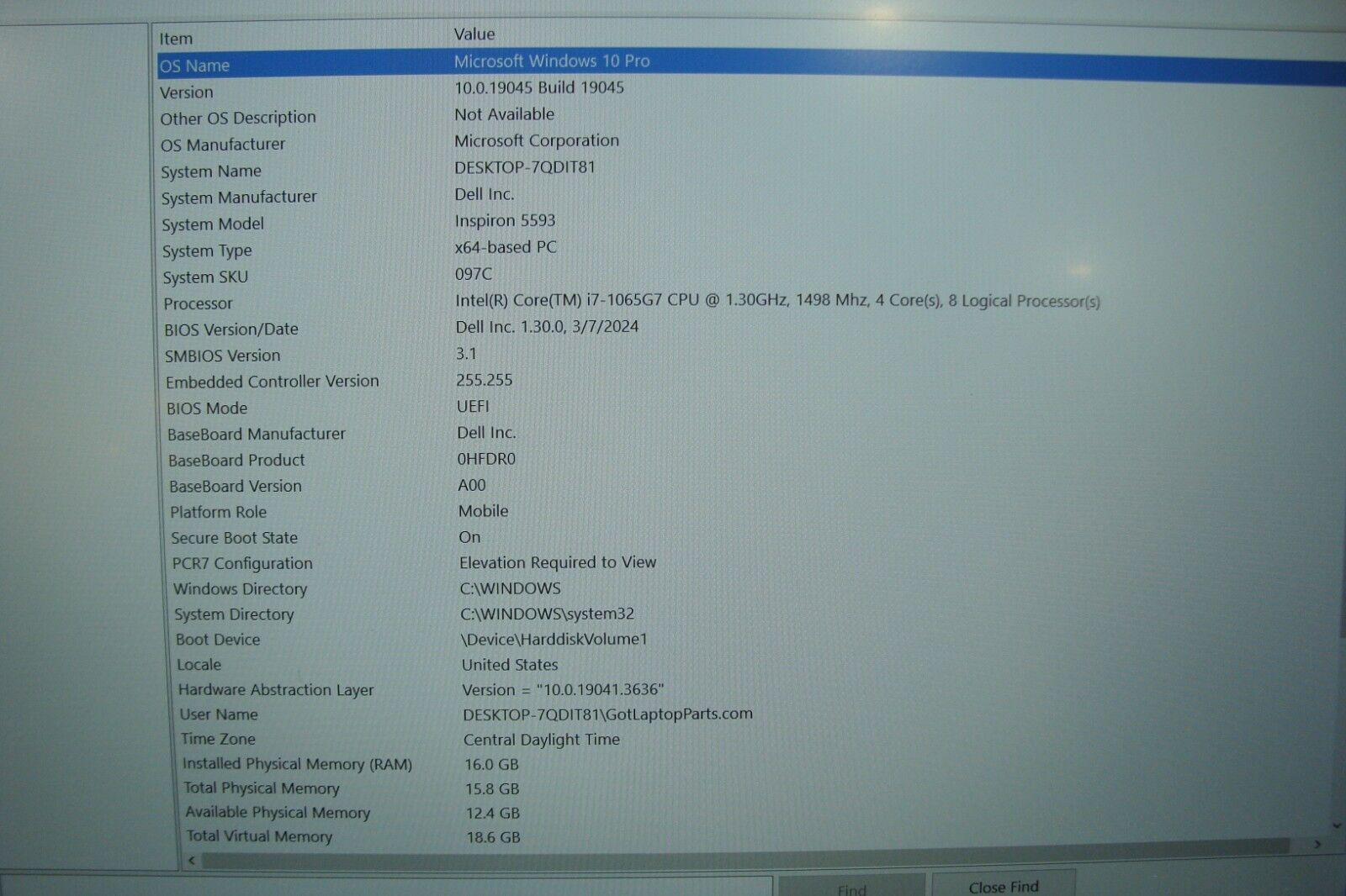 DELL Inspiron 5593 15.6