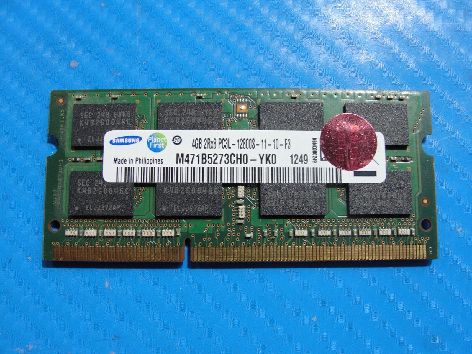 Lenovo P50s Samsung 4GB PC3L-12800S Memory RAM SO-DIMM RAM M471B5273CH0-YK0