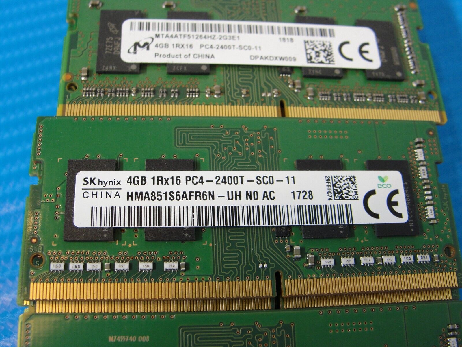 LOT of 52 4GB PC4-2400 DDR4 DDR4 Memory RAM SKHynix Micron