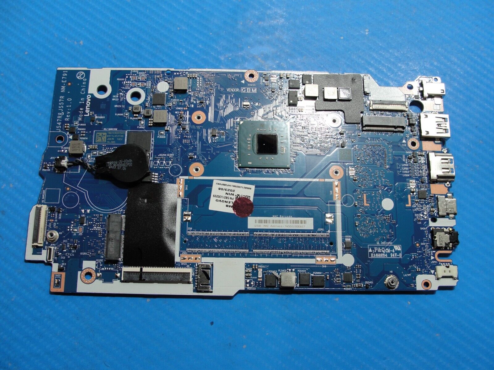 Lenovo IdeaPad 14” 1 14IGL7 Intel N4020 4GB 128GB Motherboard 5B21J30209 NM-E791