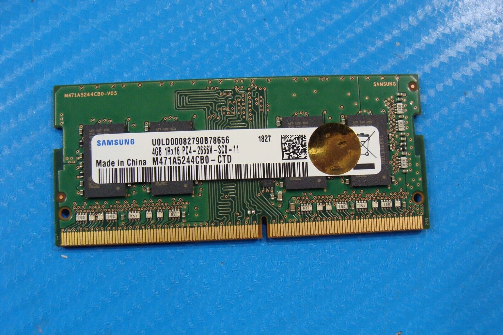 Lenovo 330-15ARR Samsung 4GB 1Rx16 PC4-2666V SO-DIMM Memory RAM M471A5244CB0-CTD