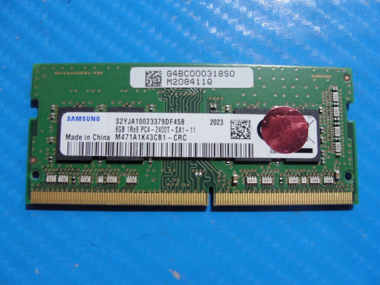 Dynabook X30L-J Samsung 8GB 1Rx8 PC4-2400T Memory RAM SO-DIMM M471A1K43CB1-CRC